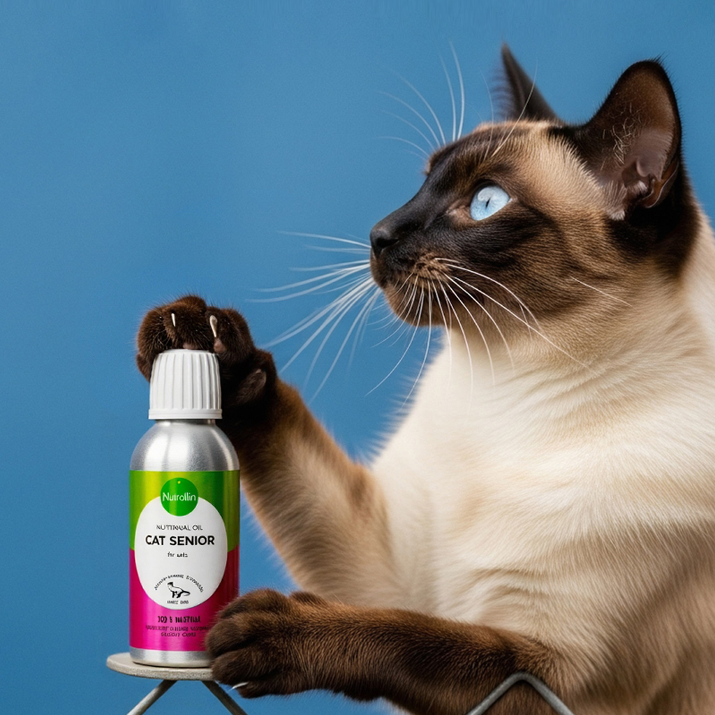 뉴트롤린 고양이 피부 치매 비듬 탈모 영양제 오메가3 캣 시니어 150ml - 상세 이미지 2