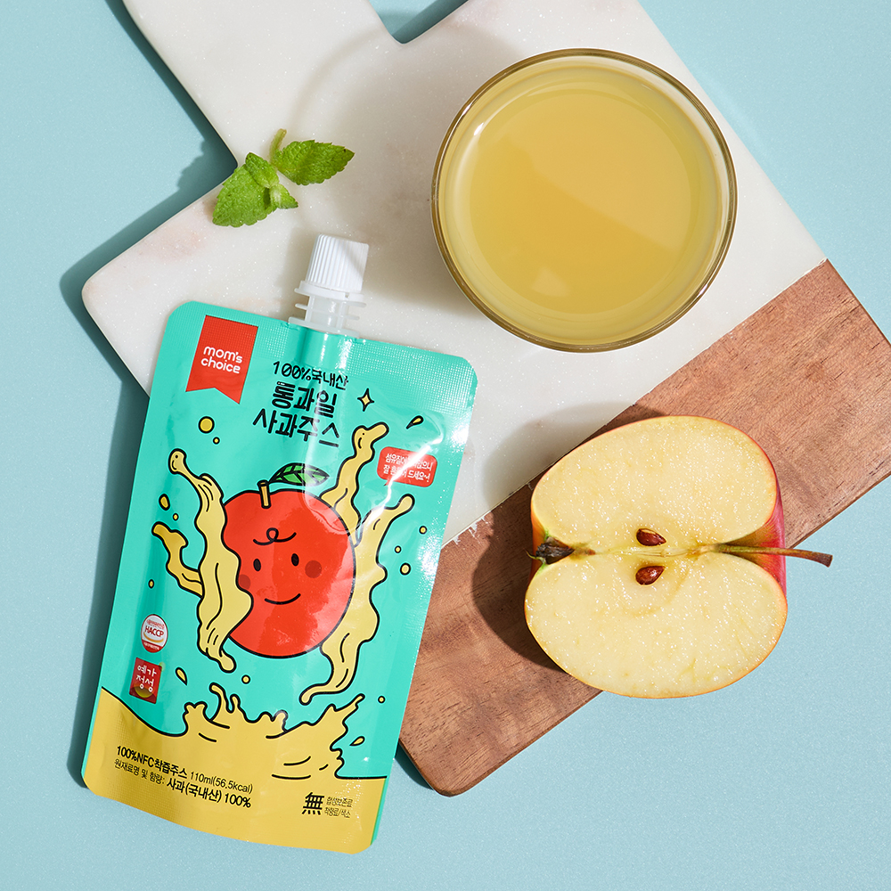맘스초이스 사과주스 110ml 30팩+30팩 (총60팩, 2박스) 이미지 4