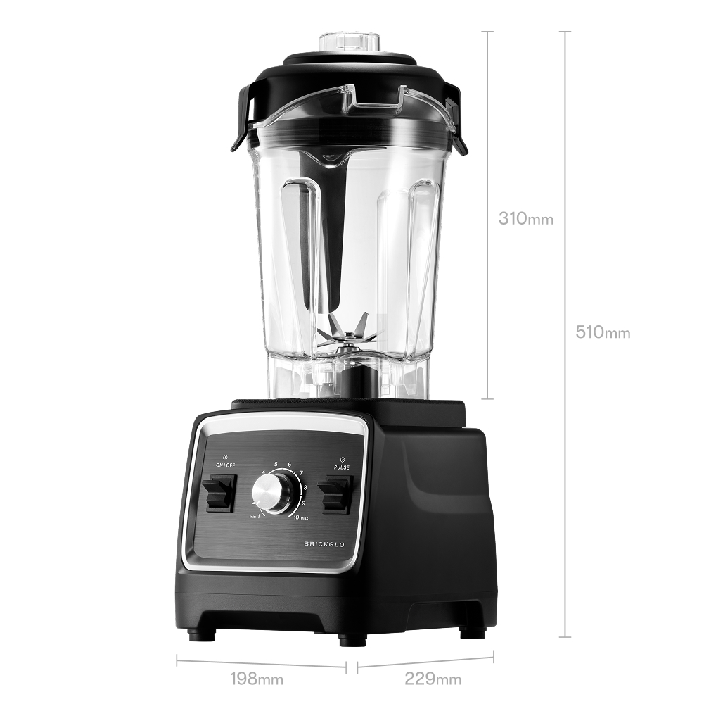 브릭글로 믹서기 초고속 블렌더 대용량 대형 후드믹서 스무디 얼음 강력 타이탄 믹서기