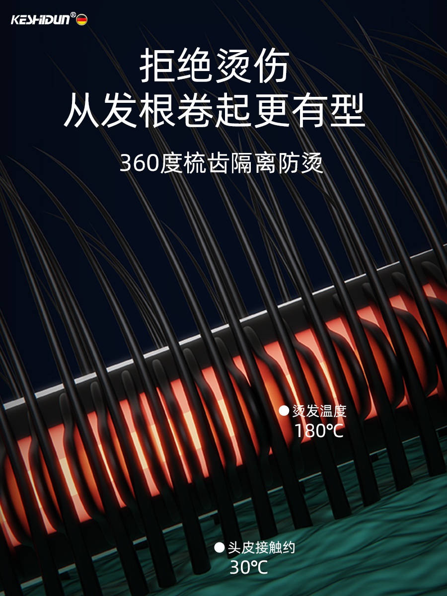 무선고데기 빗 남성 볼륨 여행용 미니고데기 헤어 뿌리 - 상세 이미지 4