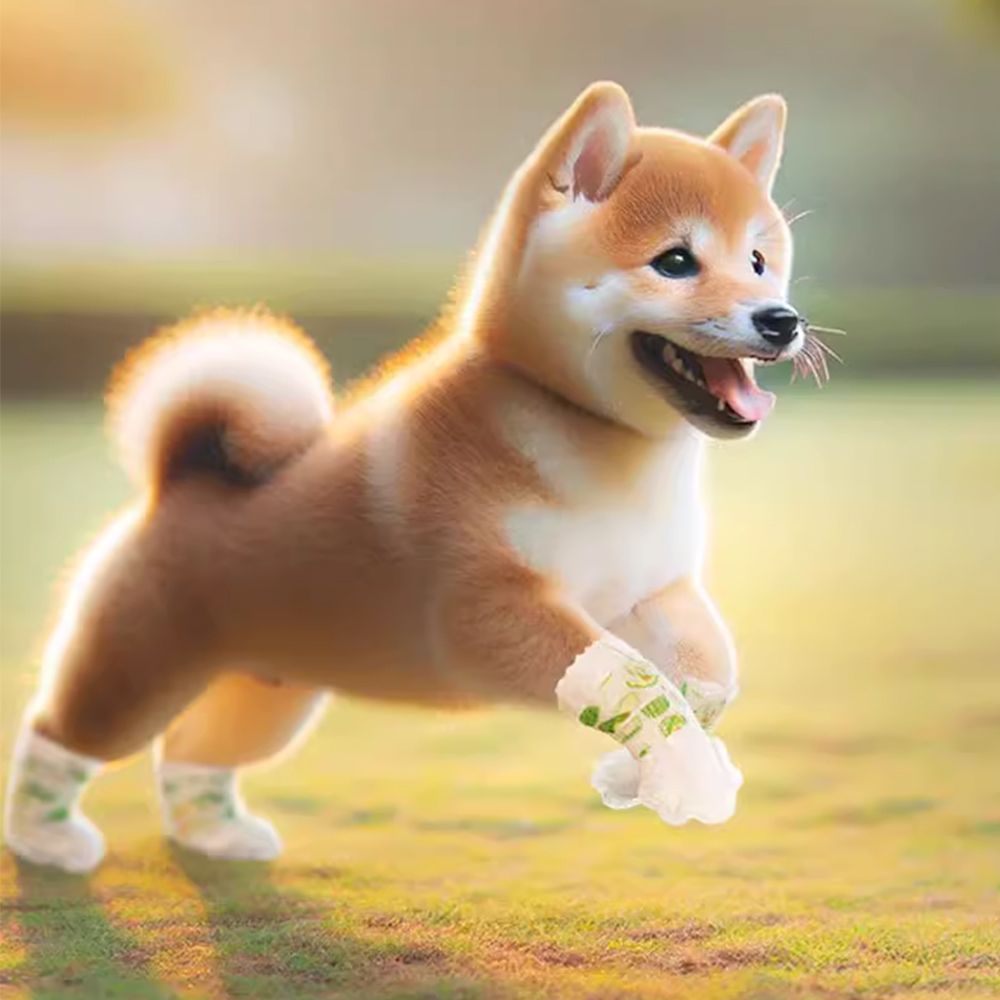 강아지 일회용 산책 신발 반려견 부직포 신발 양말 40매1세트