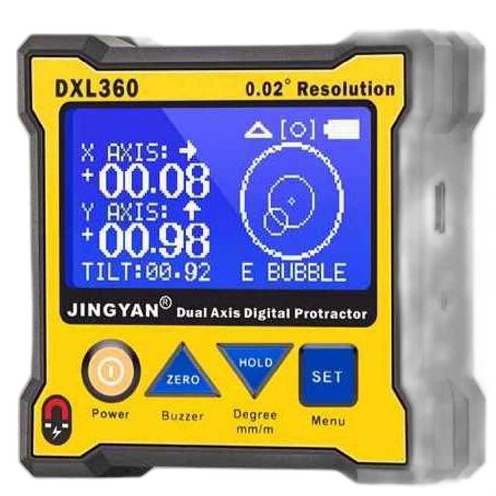 정밀 디지털 각도기 자석 부착형 기계 가공 전용 DXL360(자석) - 상품 이미지