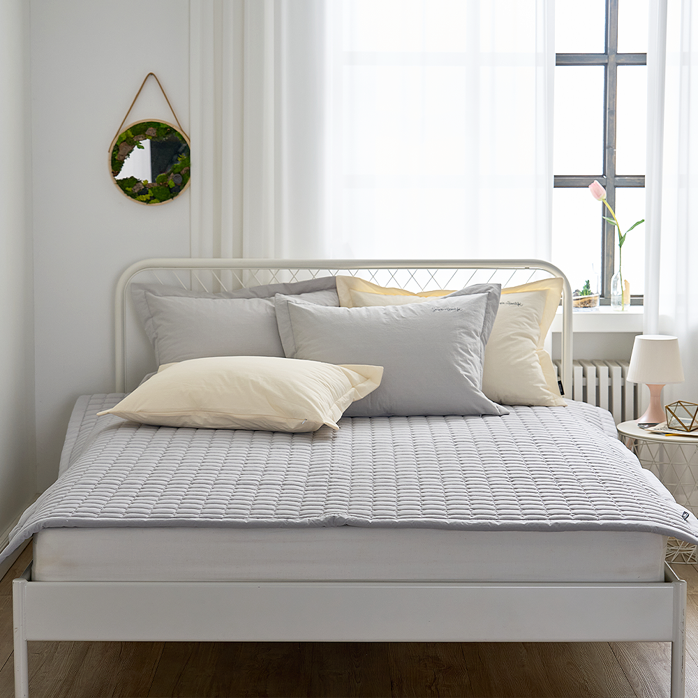 쿠에뜨 호텔식 하이엔드 고밀도 논슬립 고정밴드 심플 SS 침대패드