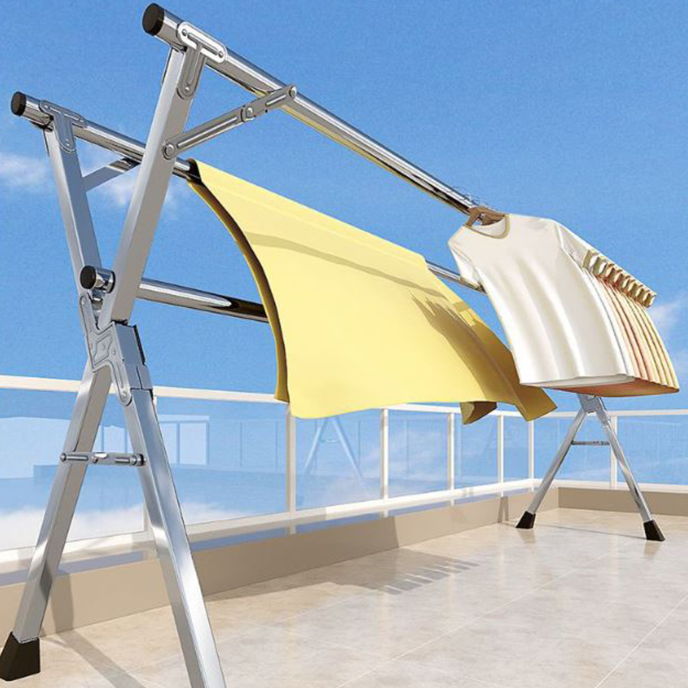 핫버튼 빨래건조대 특대형 일자형 와이드 이동식 이불건조대 올스텐 캠핑용 캠핑 야외