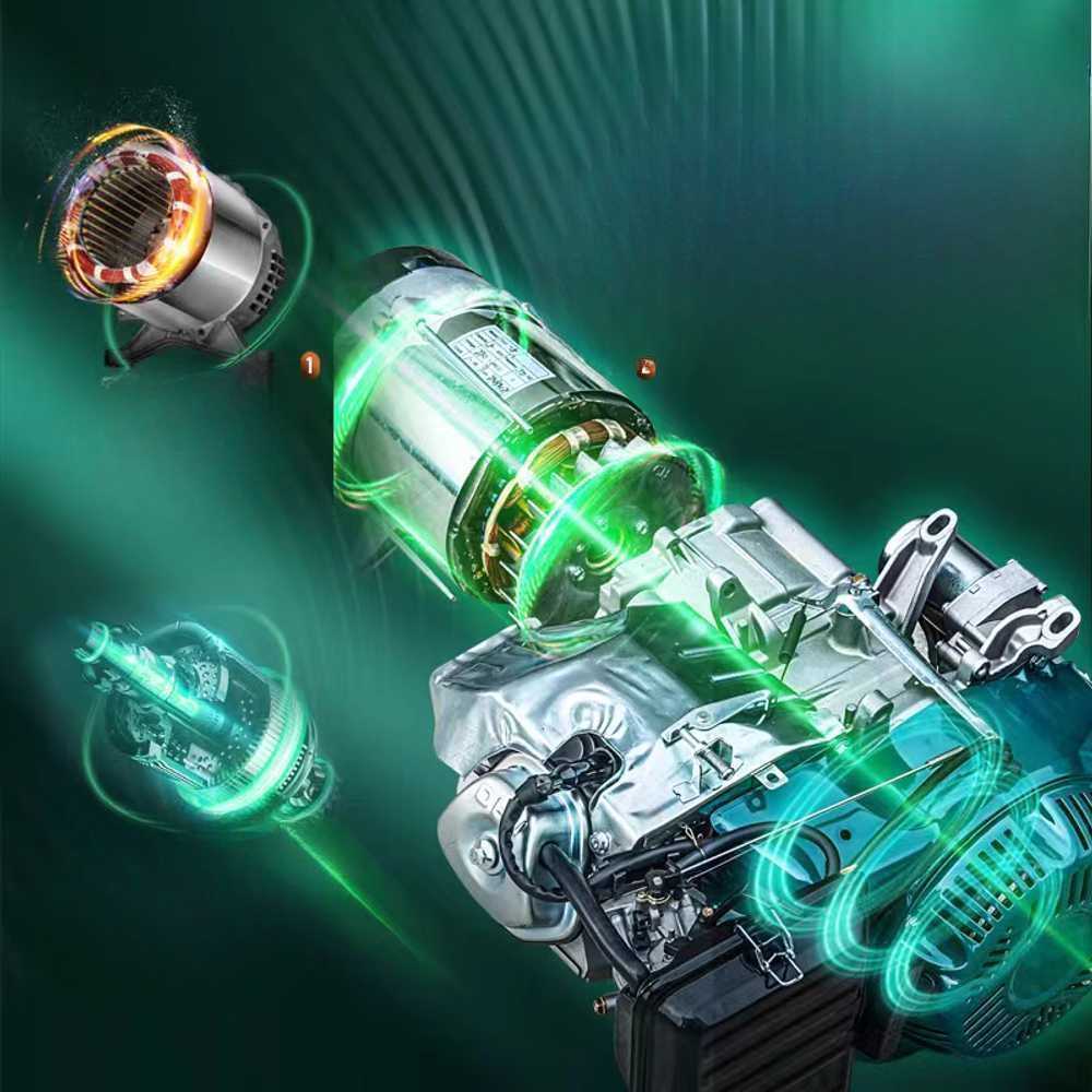 가솔린 엔진 발전기 비상용 캠핑 전원 농막 휴대용 3.5KW 수동 220V+가솔린 - 상세 이미지 3