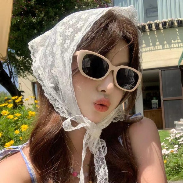 헤어커치프 스카프 볼캡 캡모자 레이스 머리 밴드 두건 이미지 6