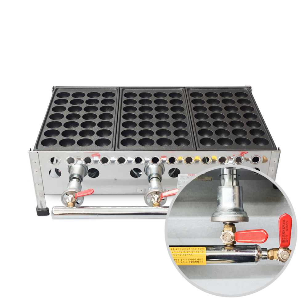 타코야끼 버너 기계 (LPG/3판형) 불판제외