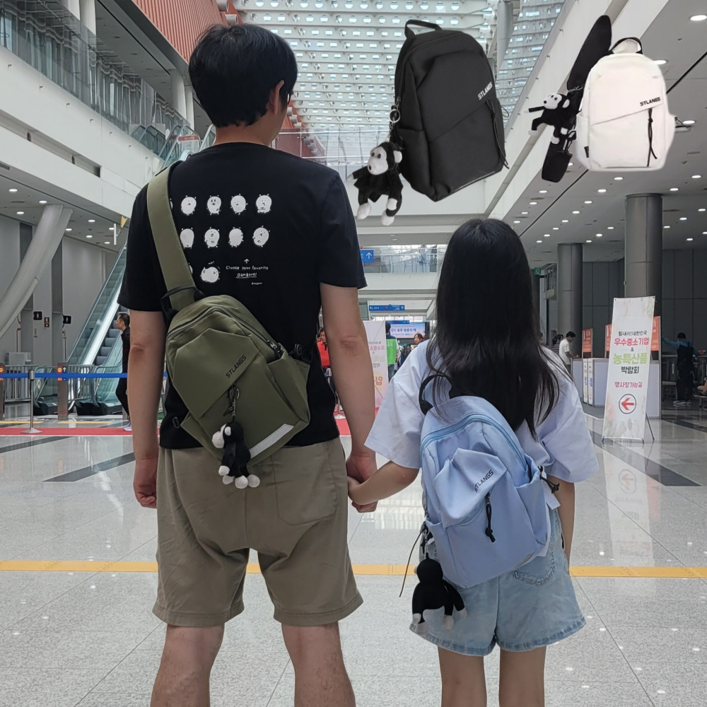 나이스뷰 여행용 크로스백 가벼운 가방 여성 핸드폰 가방 슬링백