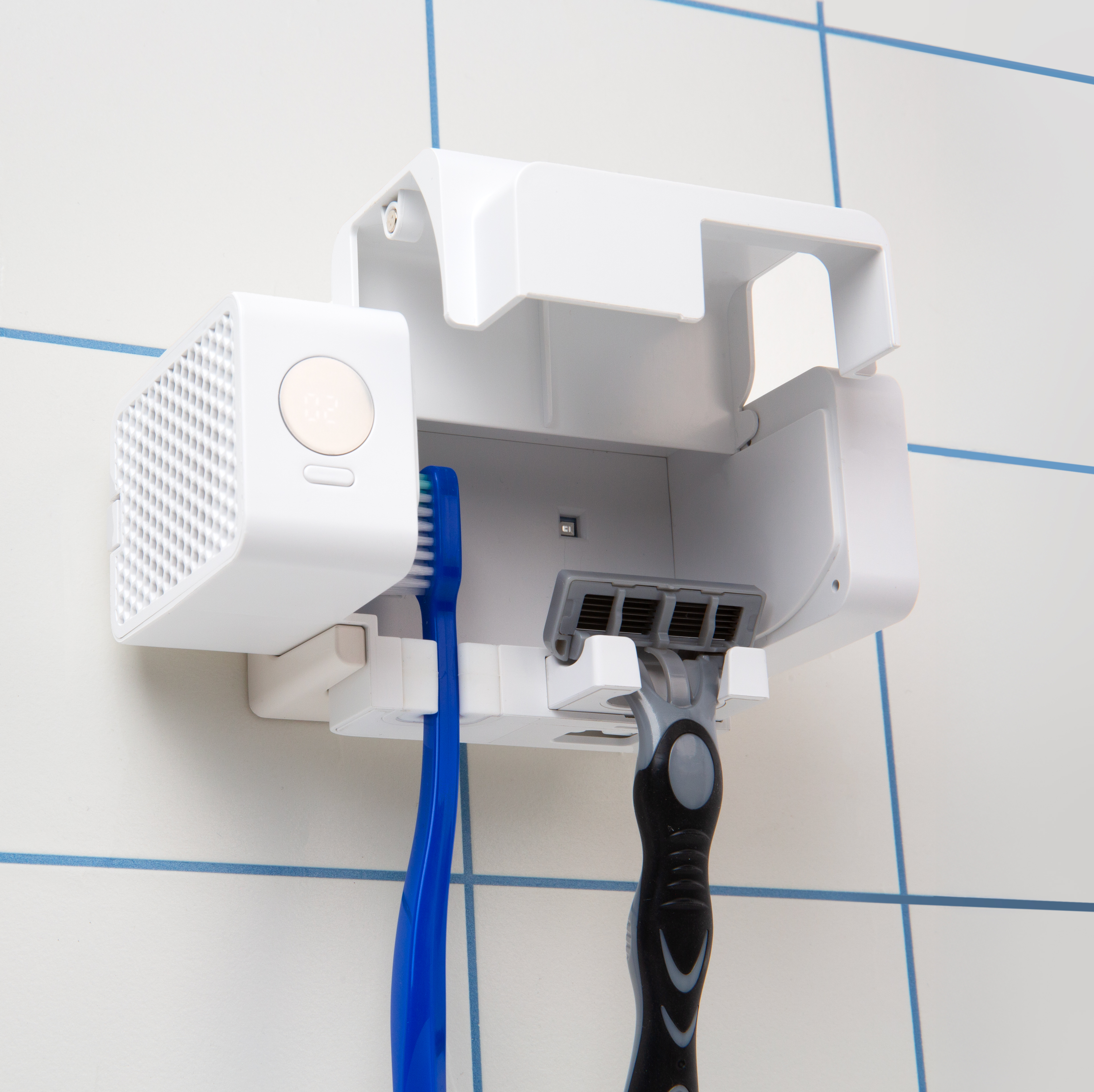 클린디 가정용 무선 2인용 칫솔살균기 트윈디 CL-406 화이트