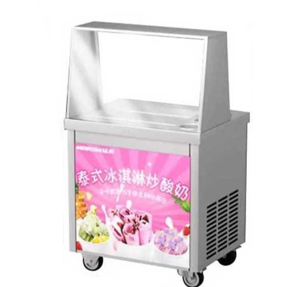 아이스크림 철판 메이커 냉동팬 푸드트럭 제조 장비 3통-850W - 상품 이미지