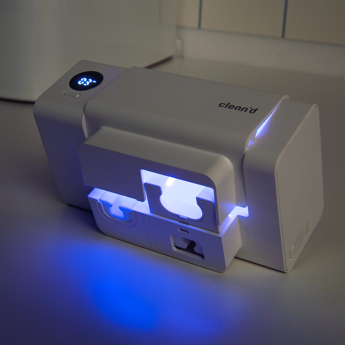 클린디 가정용 무선 2인용 칫솔살균기 트윈디 CL-406 화이트