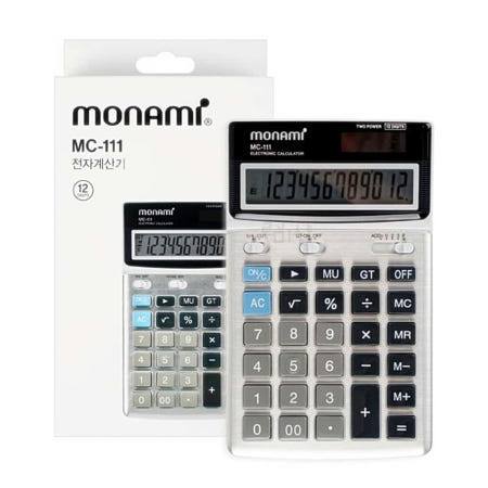 울언니협력사 모나미 MC-111 계산기 전자계산기 탁상용계산기 키감좋은계산기 소형계산기 타건감