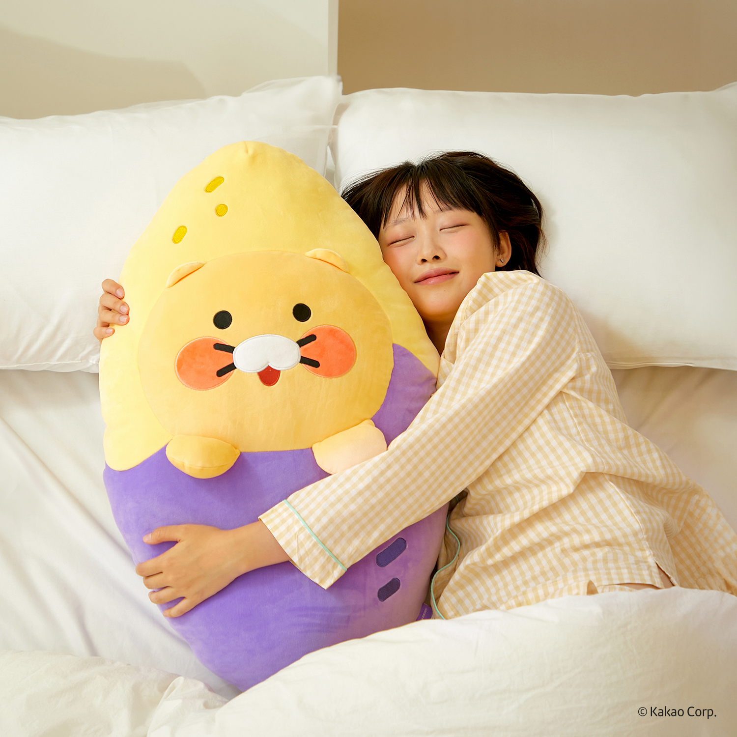 춘식이 고구마 바디 필로우 모찌 애착 대형 왕 봉제 인형 카카오 프렌즈 굿즈 - 상세 이미지 5