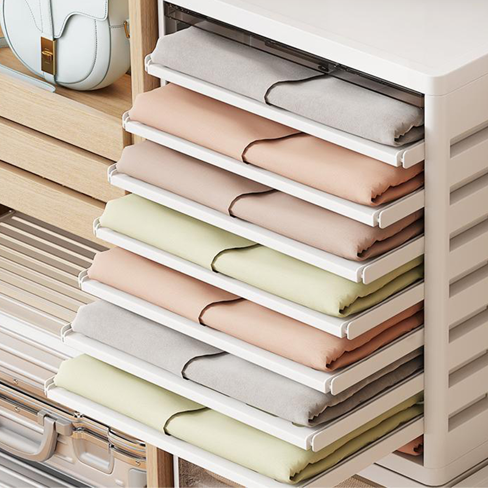 칸조절 옷정리함 옷정리트레이 옷장 티셔츠 니트 정리함 리빙박스 3칸