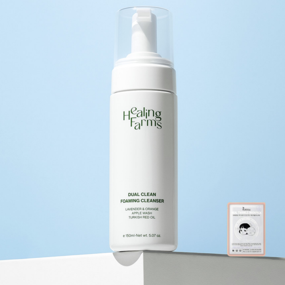 힐링팜스 아침 청소년 버블 거품 세안제