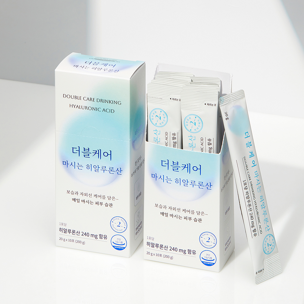 더블케어 마시는 자외선 케어 피부 보습 이중기능성 히알루론산 1set 10포 - 상세 이미지 4