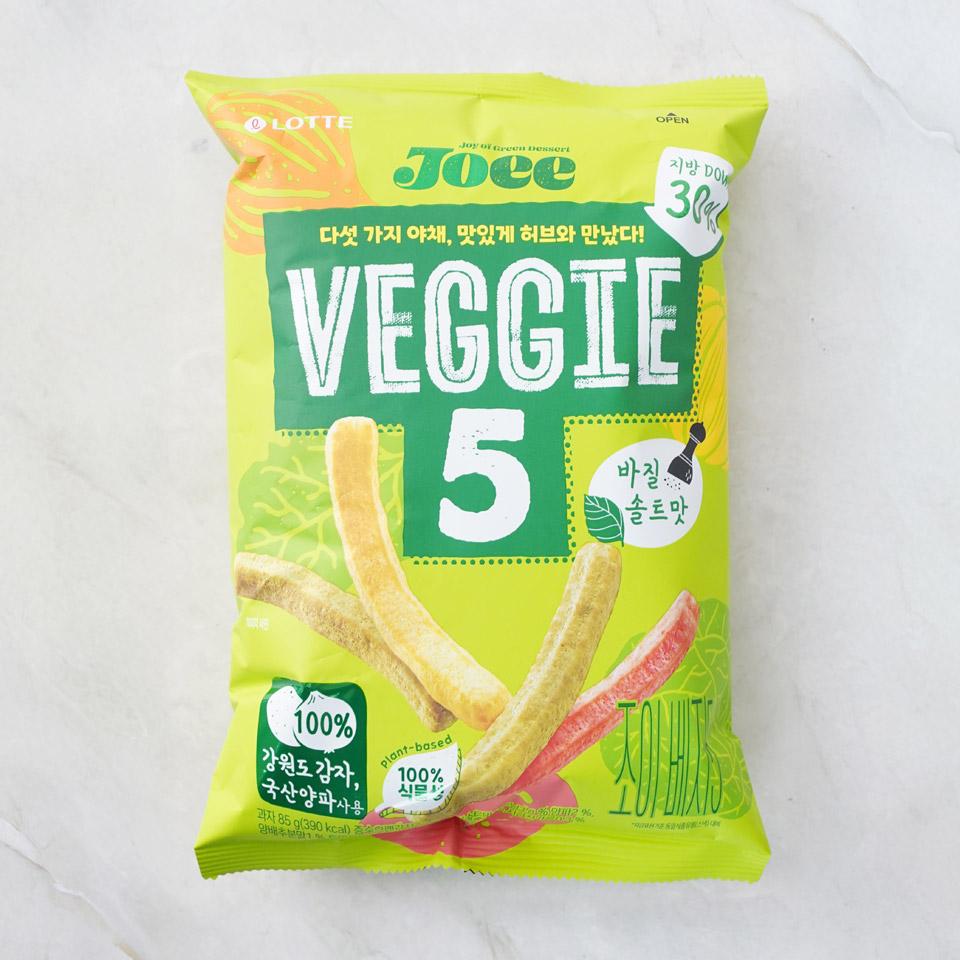 메가마트 롯데웰푸드 JOEE 베지5 바질솔트맛 85g - 메인 이미지