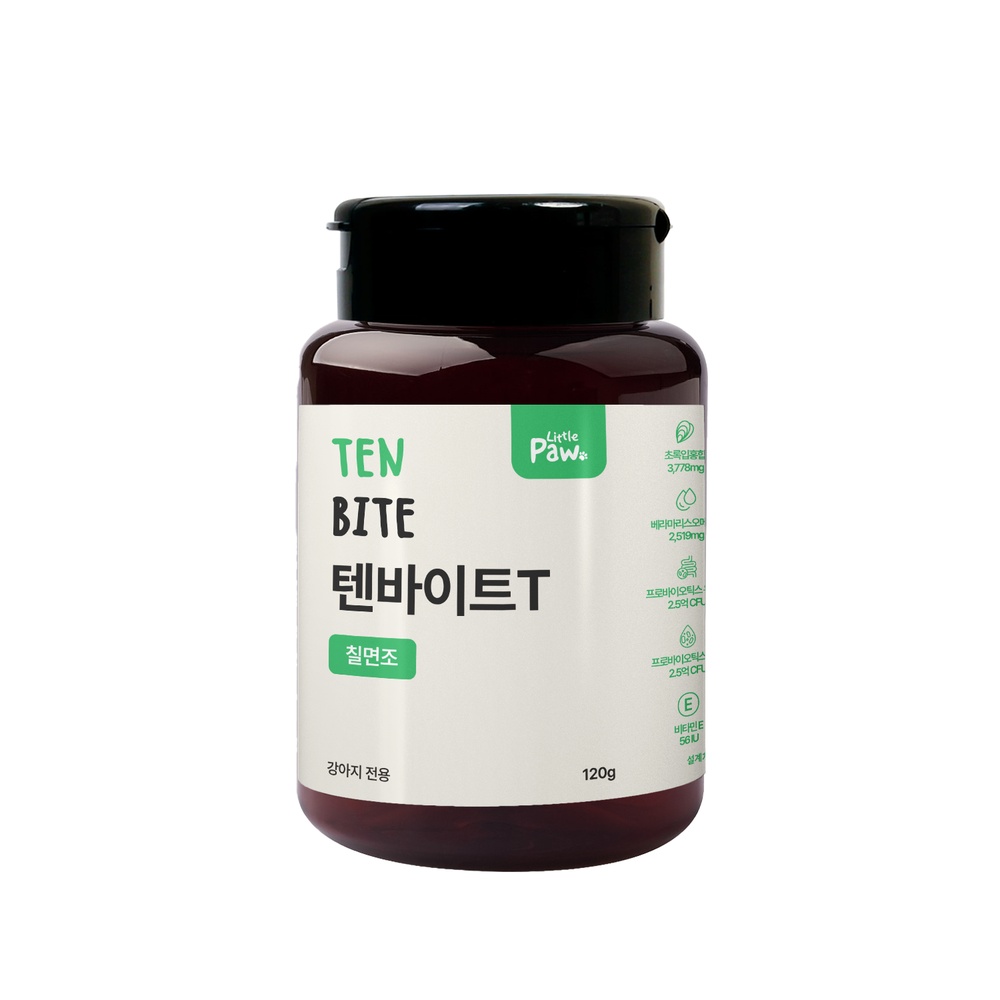 리틀포우 텐바이트 강아지 노견 종합영양제 관절 심장 피모 치킨, 120g, 1개 - 상세 이미지 5