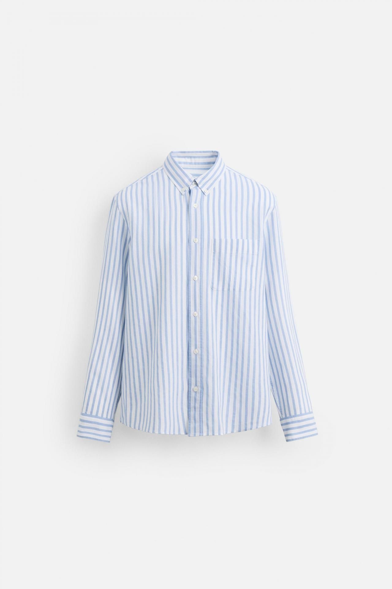 자라 코튼 린넨 셔츠 1063/305 STRIPED