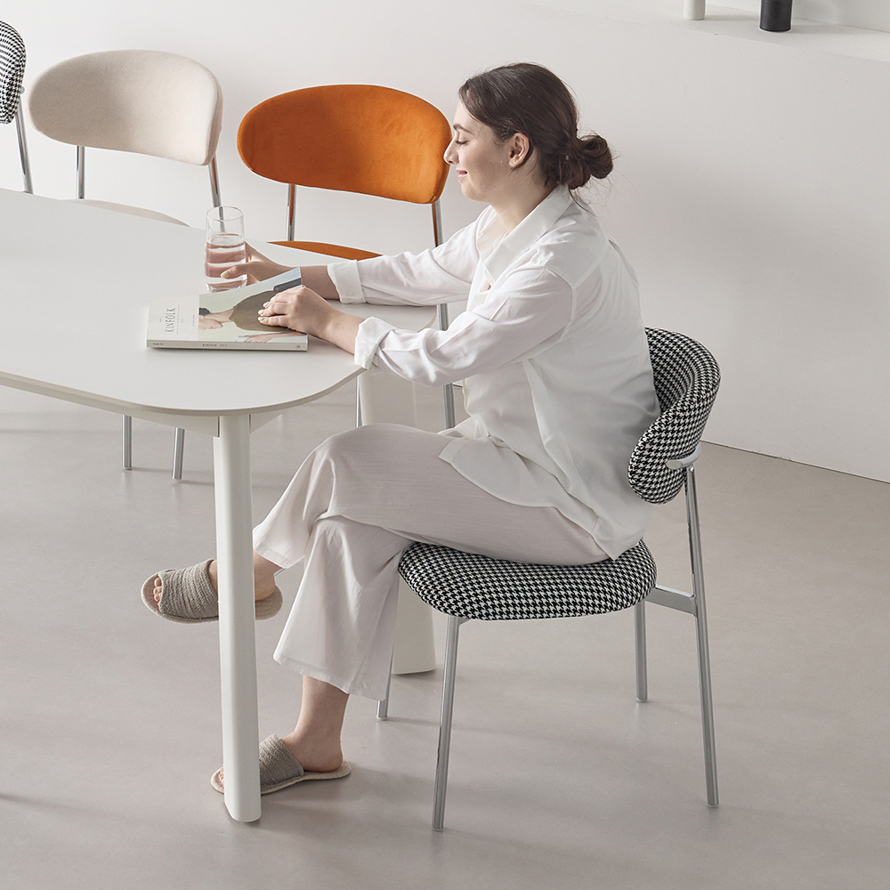 에보 패브릭 인테리어 카페 체어 편한 식탁 의자