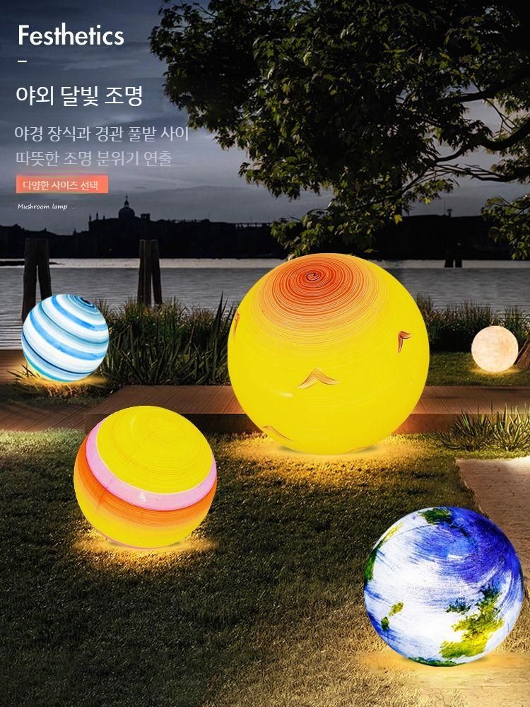 모형 조형물 달 야경 조경 의자 보름달 포토존 로비 - 상세 이미지 4