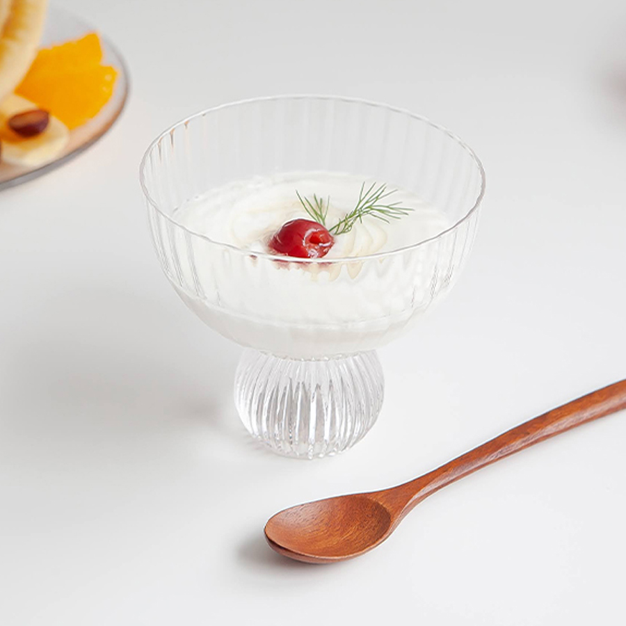 니코트 플리츠 유리컵 250ml, 1개, 칵테일잔 - 메인 이미지