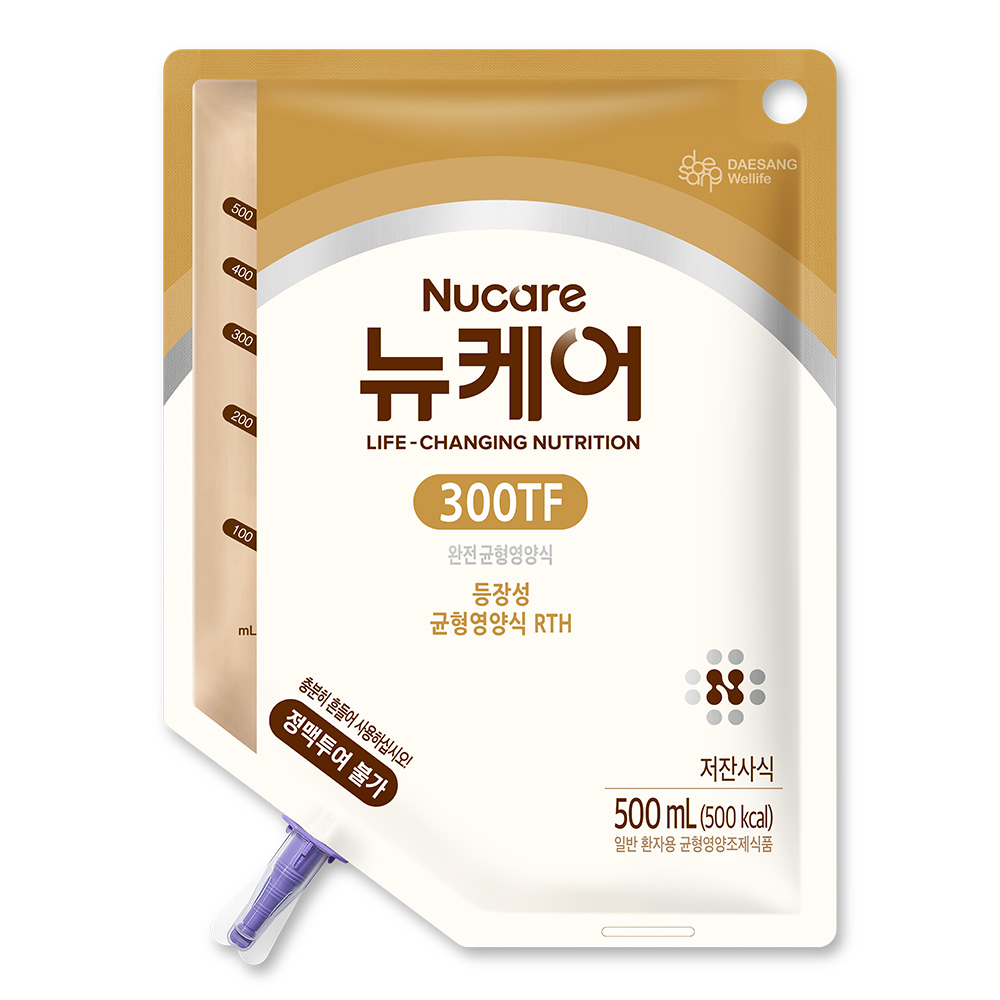 뉴케어 300TF RTH 파우치 500 mL 20개입(카테터 포함) 균형영양식 - 상품 이미지