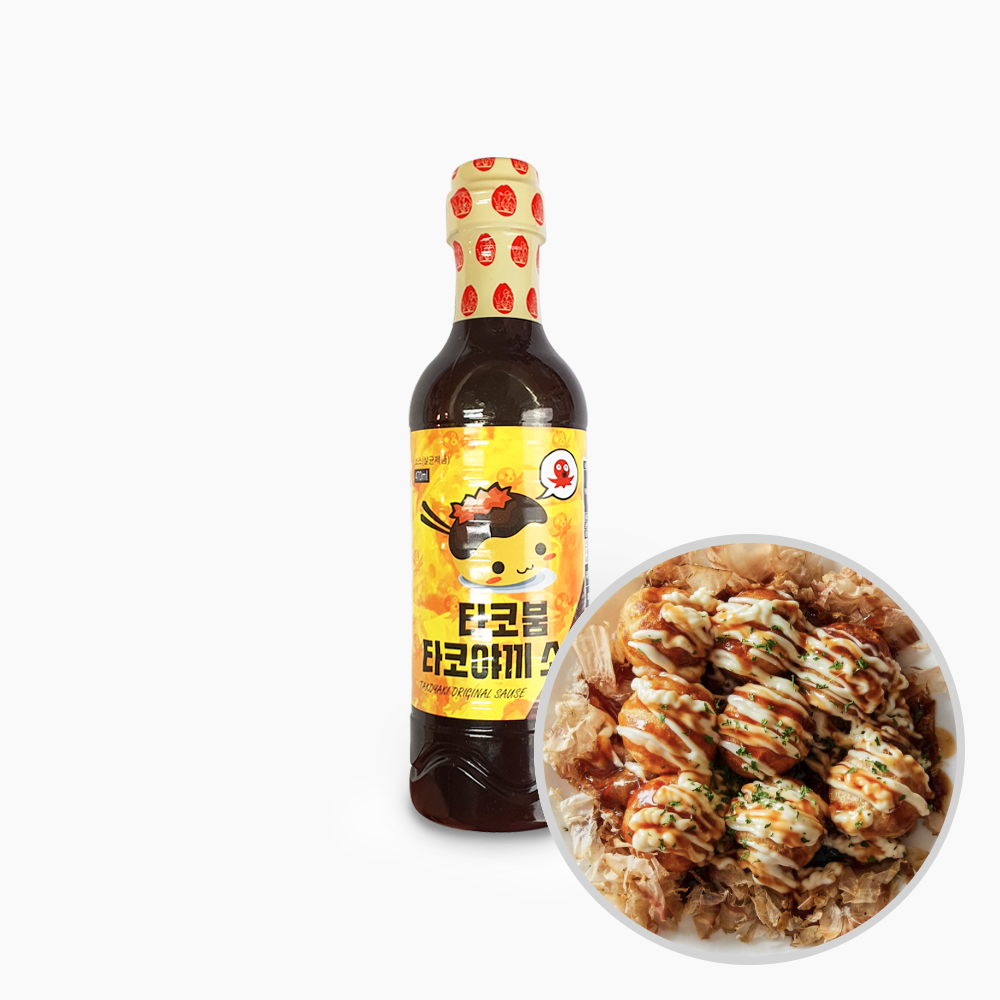 타코붐 타코야끼 오리지널소스 470ml 타코야키소스 데리 양조간장베이스 - 메인 이미지