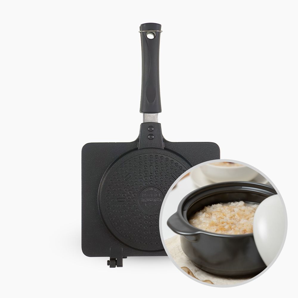 동우리빙 누룽지팬 (인덕션 겸용) 가정용 누룽지 크룽지 메이커 간식 홈카페 누름팬