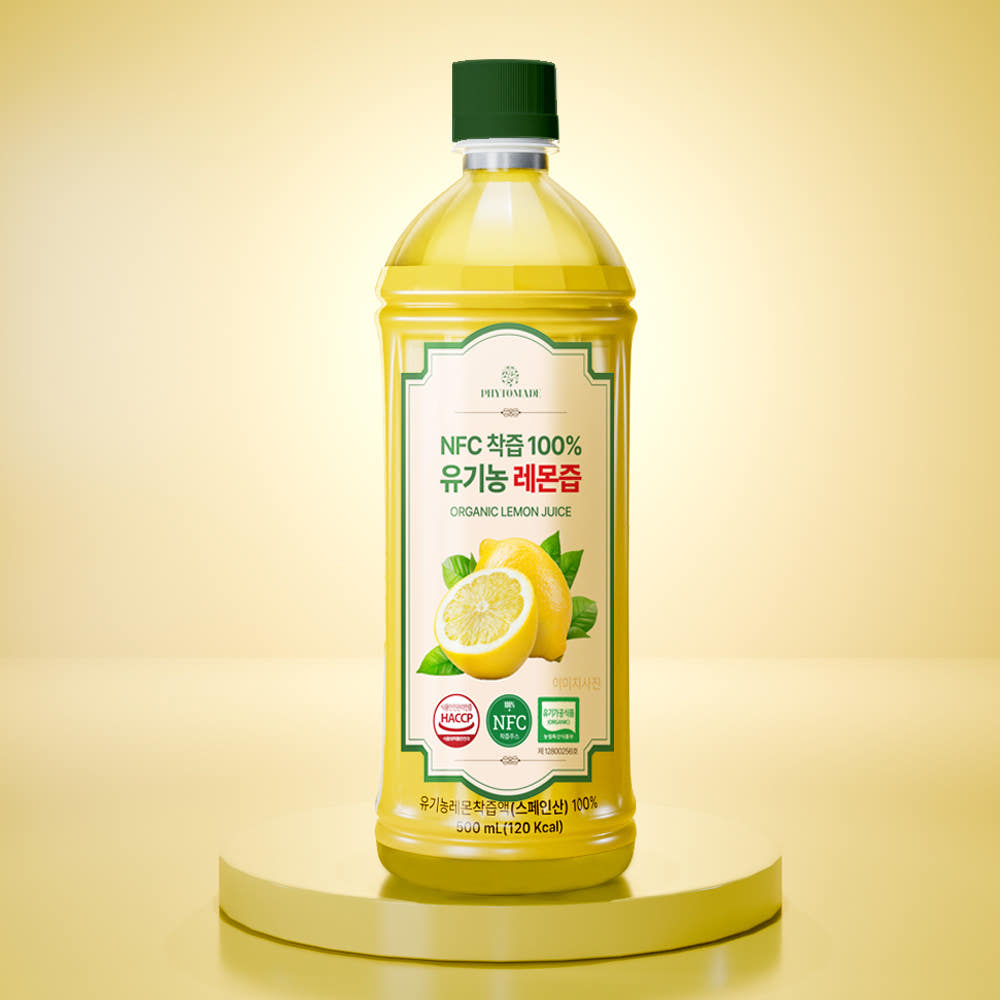 파이토메이드 NFC 착즙 100% 유기농 레몬즙 20g 14포 3개+레몬즙 500ml 1개 이미지 6