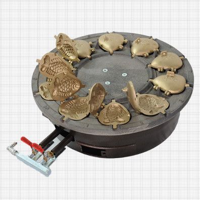 대영산업 붕어빵틀 기계 (가스식/10구)