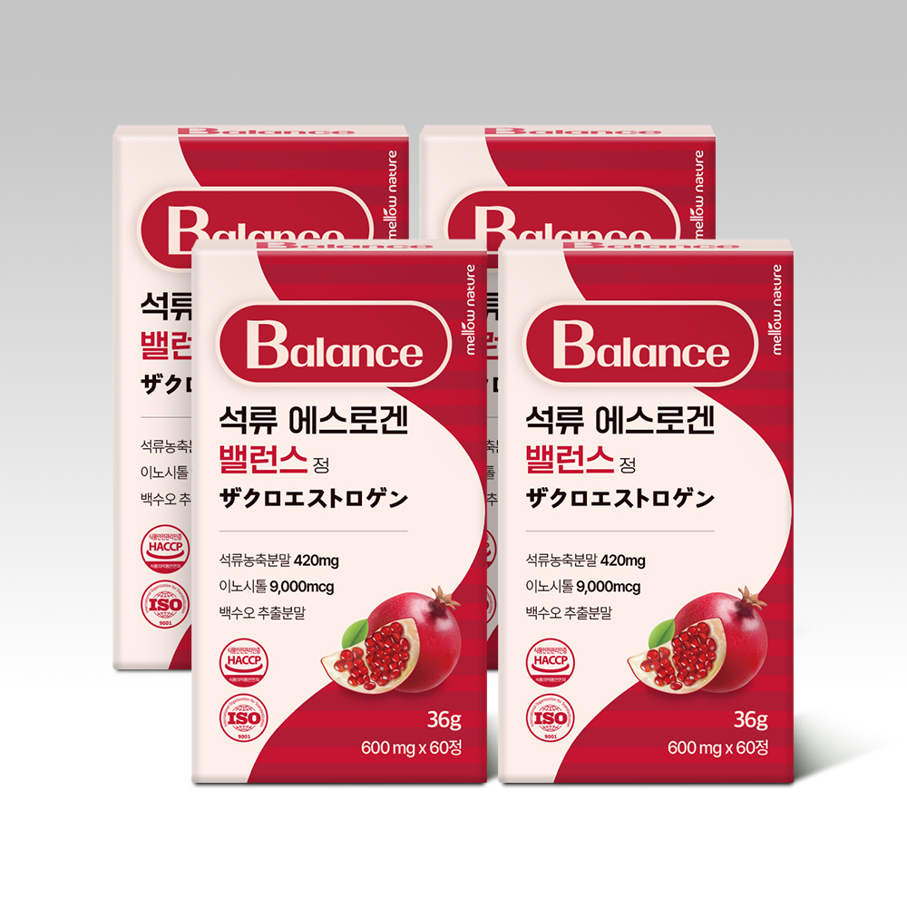 멜로우네이쳐 석류 에스 로겐 밸런스 정 에스트로겐 4박스 - 상품 이미지