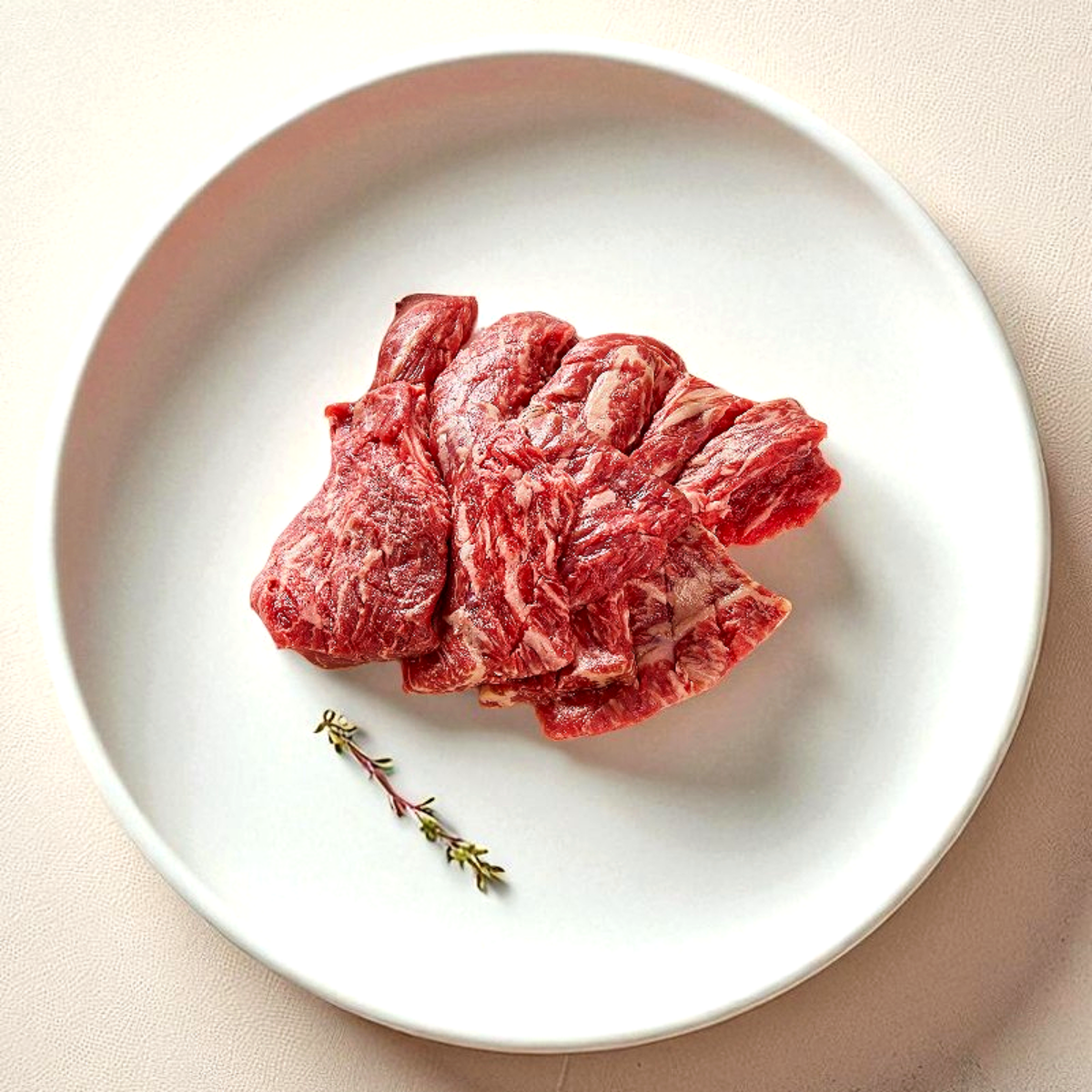 한우 1++ 한입등심 200g 구이용 소고기 프리미엄 정육