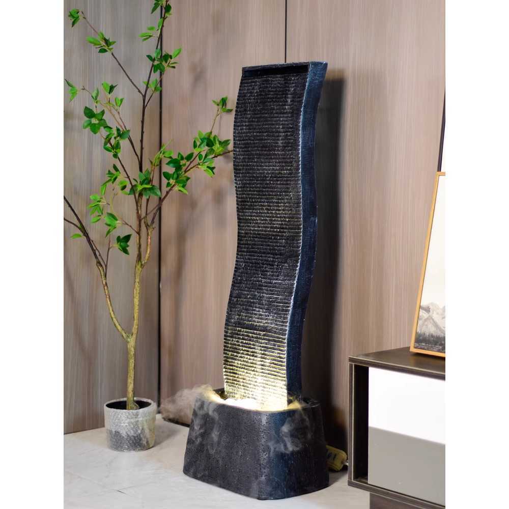 실내 벽천 분수 자동 순환 물흐름 수직 인테리어 일반형 38x28x110cm - 상세 이미지 3