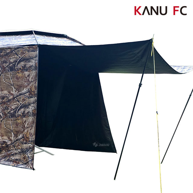 카누 심플 파라솔 세트 KP-520PW 지퍼형 커튼 월 방수 암막 간이 텐트