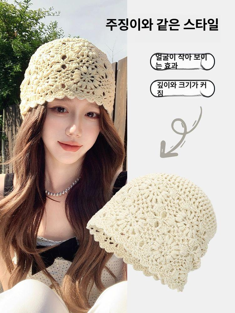 모자가발 항암비니 긴머리 항암가발 베이지 냉브라운 장발 웨이브 A - 상세 이미지 5