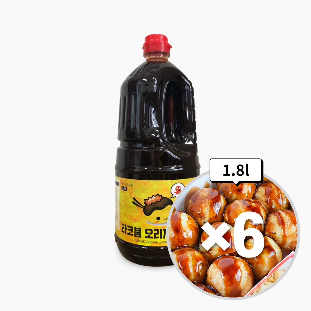 타코붐 타코야끼 소스 1.8l, 6개 - 메인 이미지
