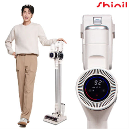 C0 (신일) AI 흡입력 자동조절 350W BLDC 무선청소기 SVC-S350IM + 충전거치대 / 2025년형 최신상