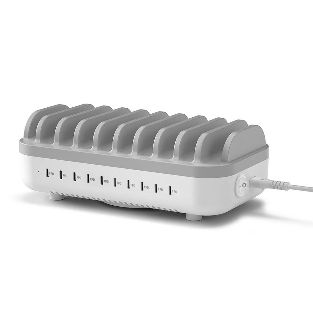 멀티충전기 고속 업소용 충전기 핸드폰 C타입 매장 식당 카페 태블릿 200W 10포트 이미지 7