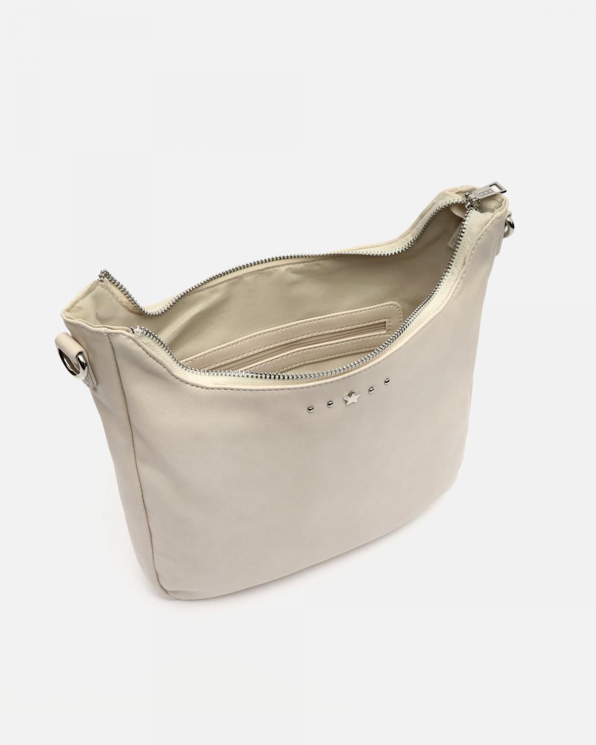 미사코 메탈릭디테일 미니멀 숄더백 Nesco1 NESCO-1-5000135117012 BEIGE - 상세 이미지 5