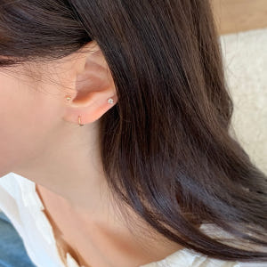 14k 미니 큐빅 피어싱 2mm 3mm 금 귀걸이 귓볼 귓바퀴 골드 피어... 솔직 후기 | 실사용자 리뷰 분석 - 상품 이미지 4