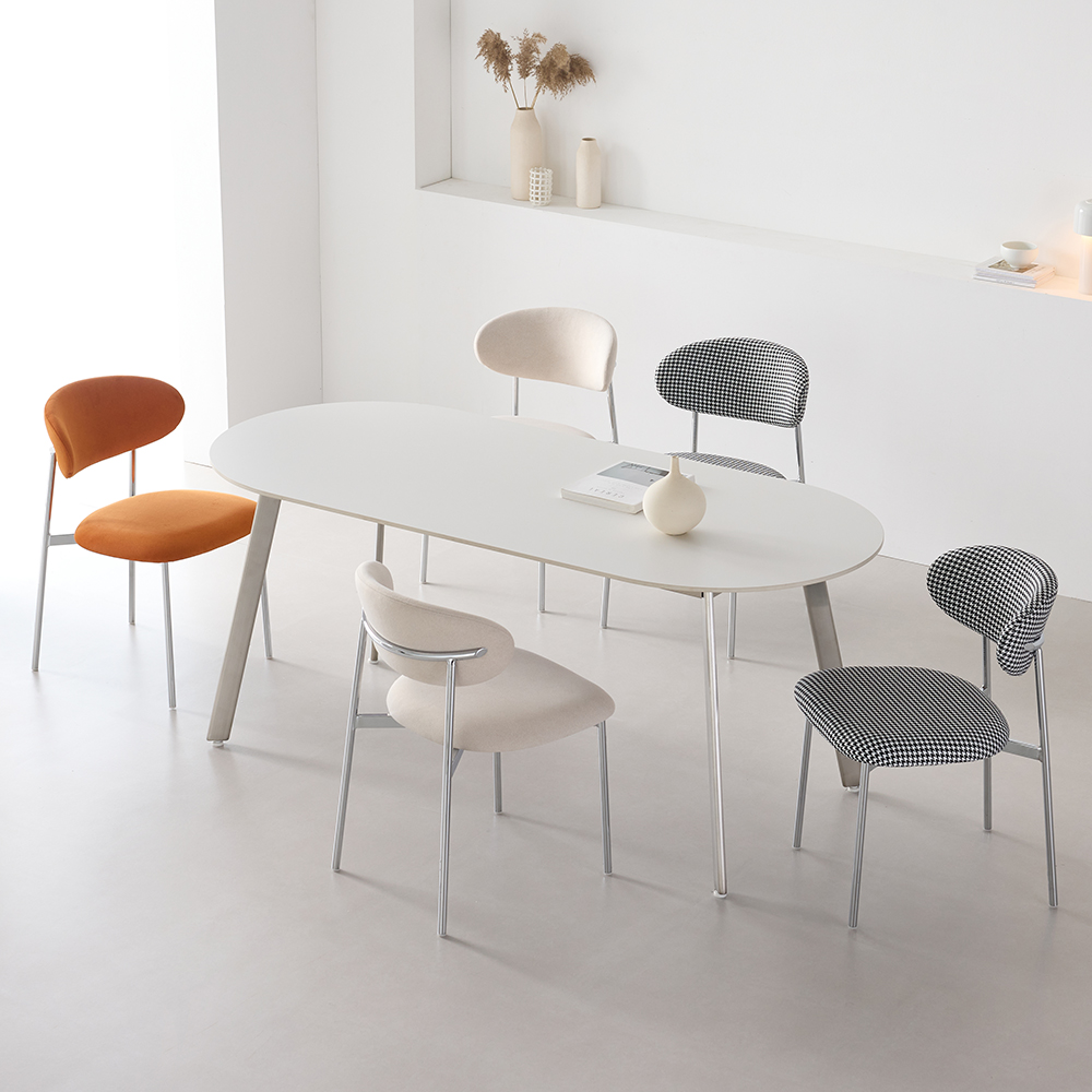 에보 패브릭 인테리어 카페 체어 편한 식탁 의자