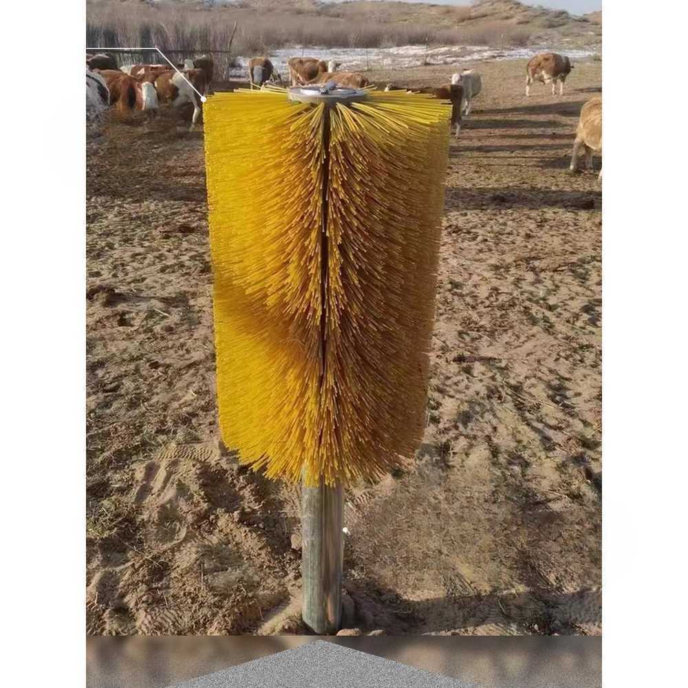 소 등긁개 회전 카우 브러쉬 축사 설치 솔 마사지 60cmx50cm - 상품 이미지