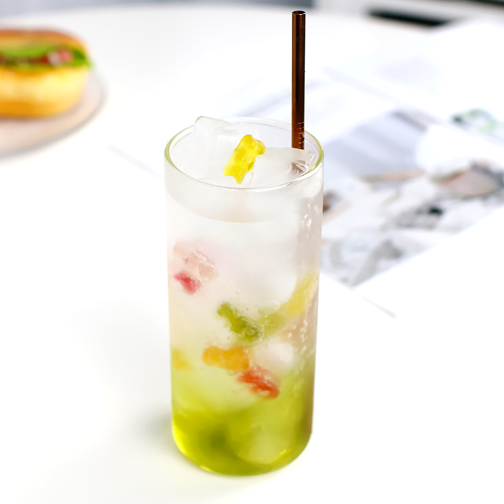 소요 홈카페 강화 내열유리컵 500ml, 1개, 스트레이트(롱) - 메인 이미지