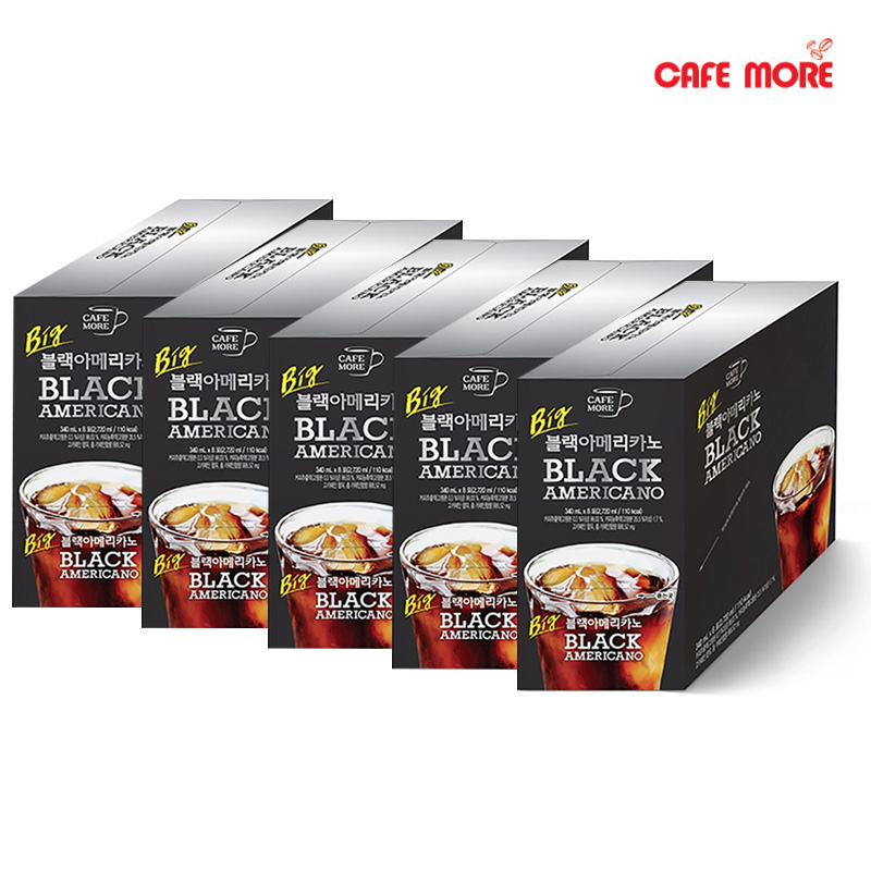카페모어 빅 블랙아메리카노 340ml (8개입x5 총40팩) 아메리카노 커피 원두 블랙커피 - 상세 이미지 3