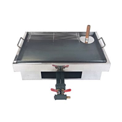 대영산업 다용도 철판 기계 세트 (가스식/대) 호떡 전 볶음 조리용