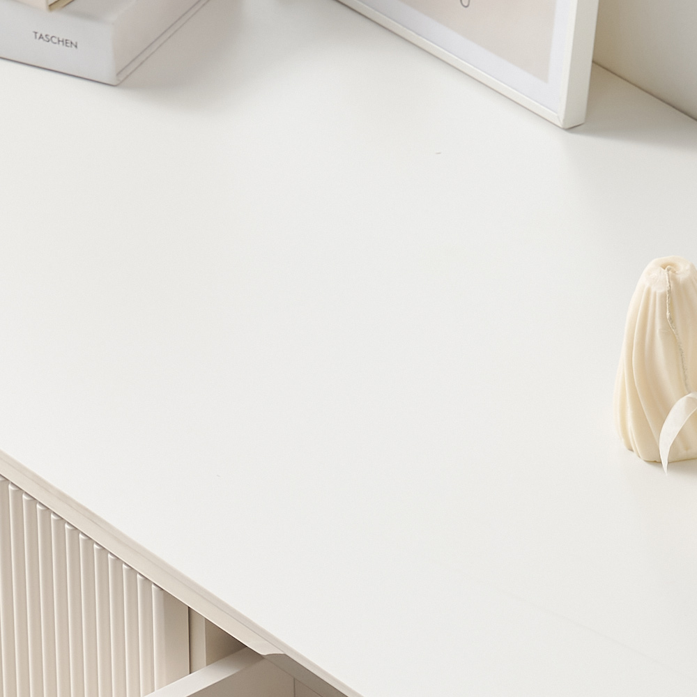 낮은 세라믹거실장 100인치 템바보드 폭넓은 TV거실장 티비다이 3200, 화이트