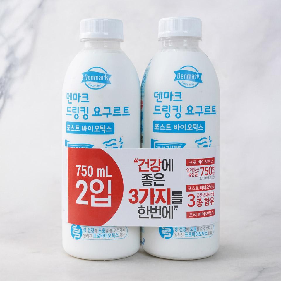 메가마트 동원 덴마크 드링킹요구르트(맛랜덤) 750mLx2입 - 상세 이미지 2