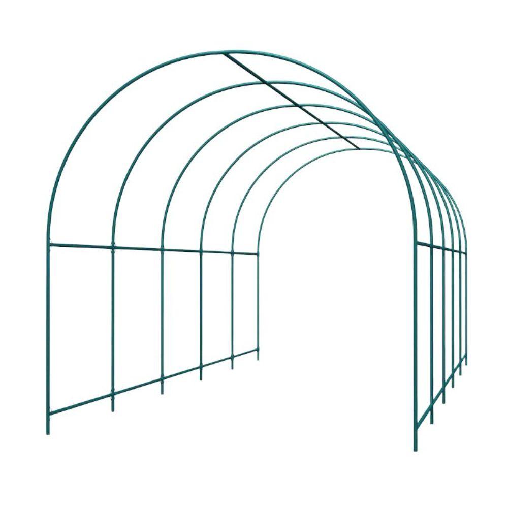 비닐 하우스 골조 덩굴 지지대 뼈대 조립식 자재 프레임 농막 4x2.15x2.2m 선반+커버 - 상세 이미지 2