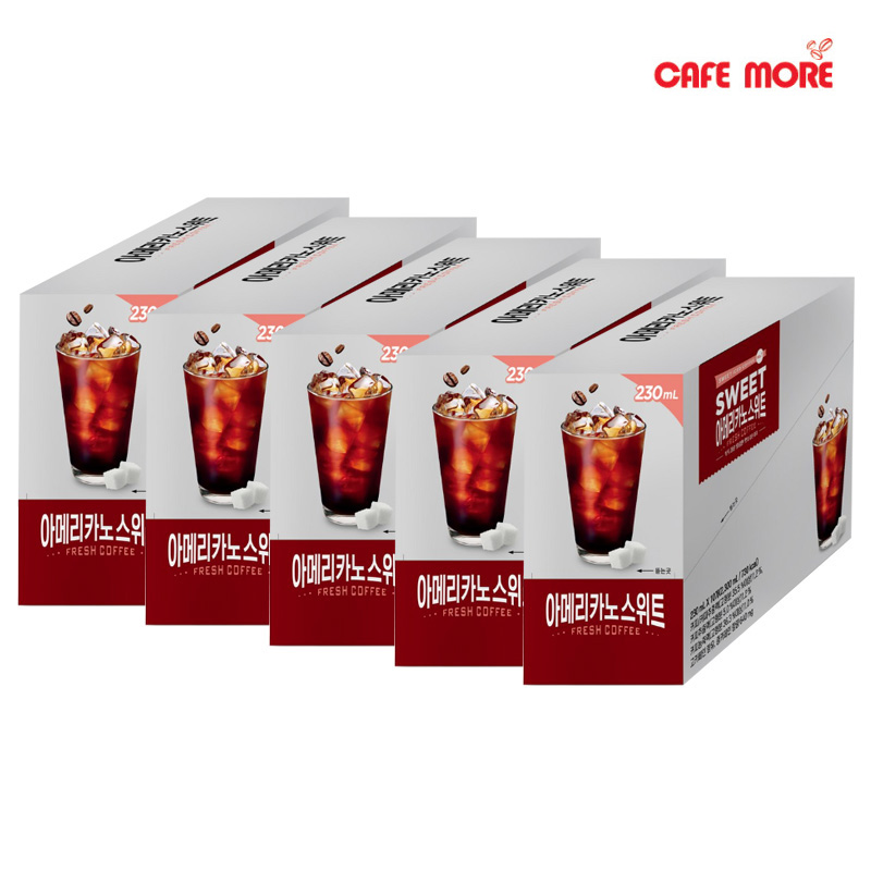 카페모어 아메리카노 스위트 230ml (10개입x5 총50팩) 편의점 커피 - 상세 이미지 2